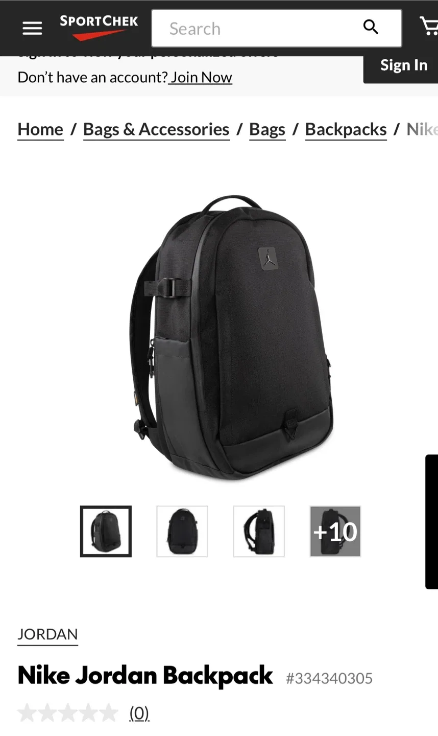 NIKE JORDAN BACKPACK