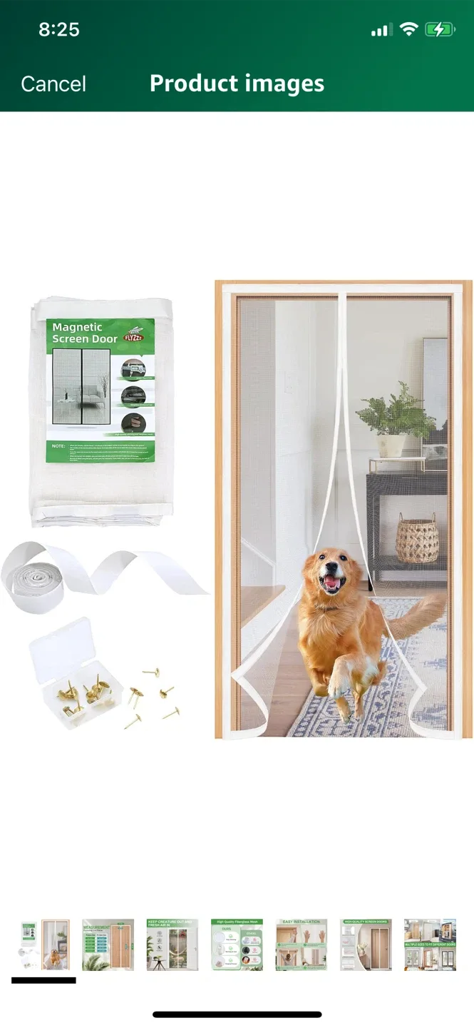 New Magnetic Screen Door 32 “x 80” image indicator(5)