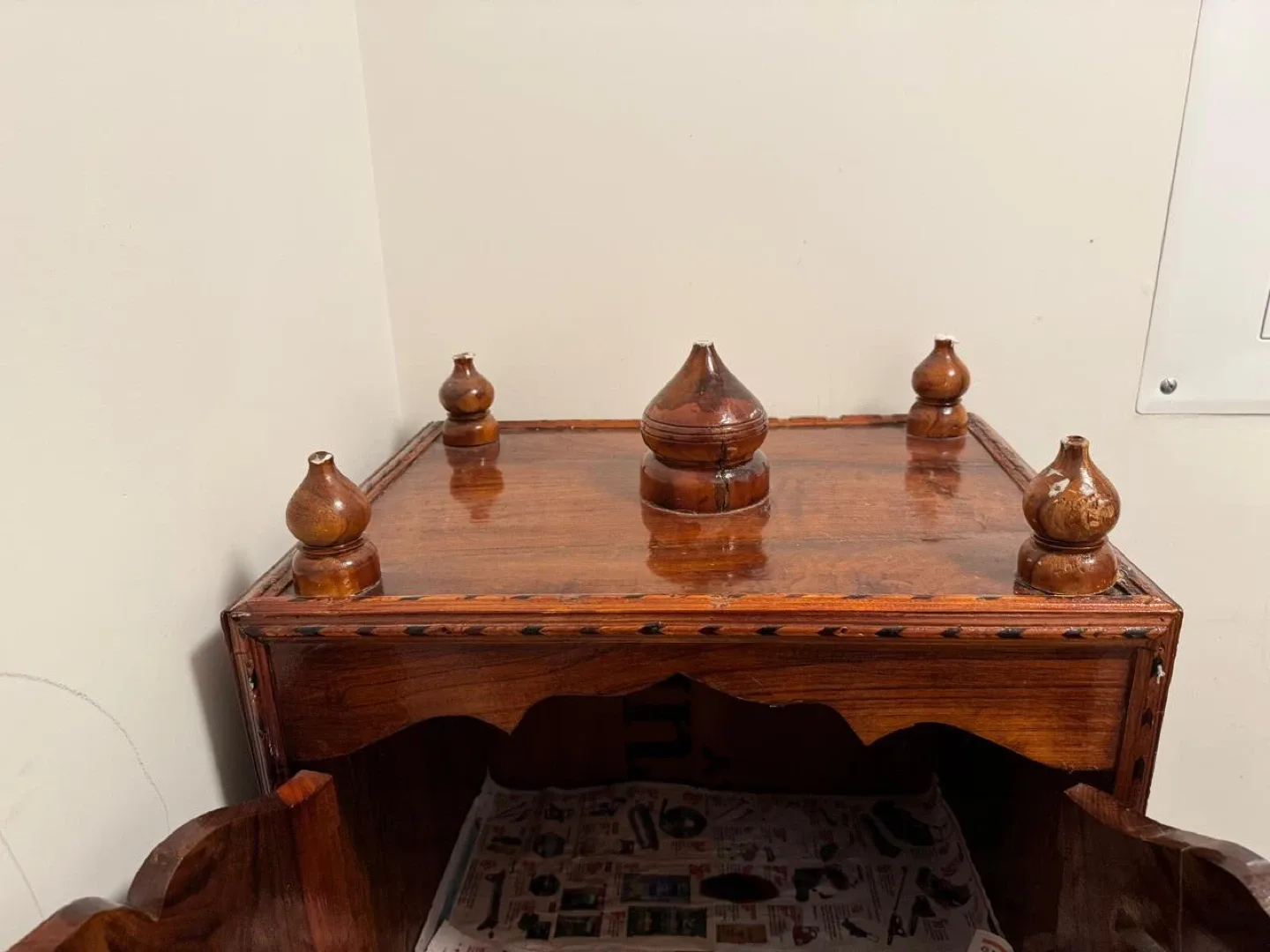 Wooden Pooja Mandir image indicator(6)