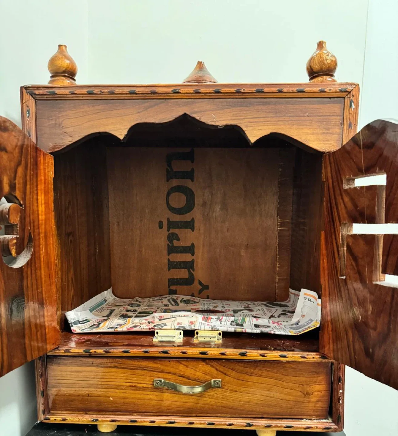 Wooden Pooja Mandir image indicator(4)