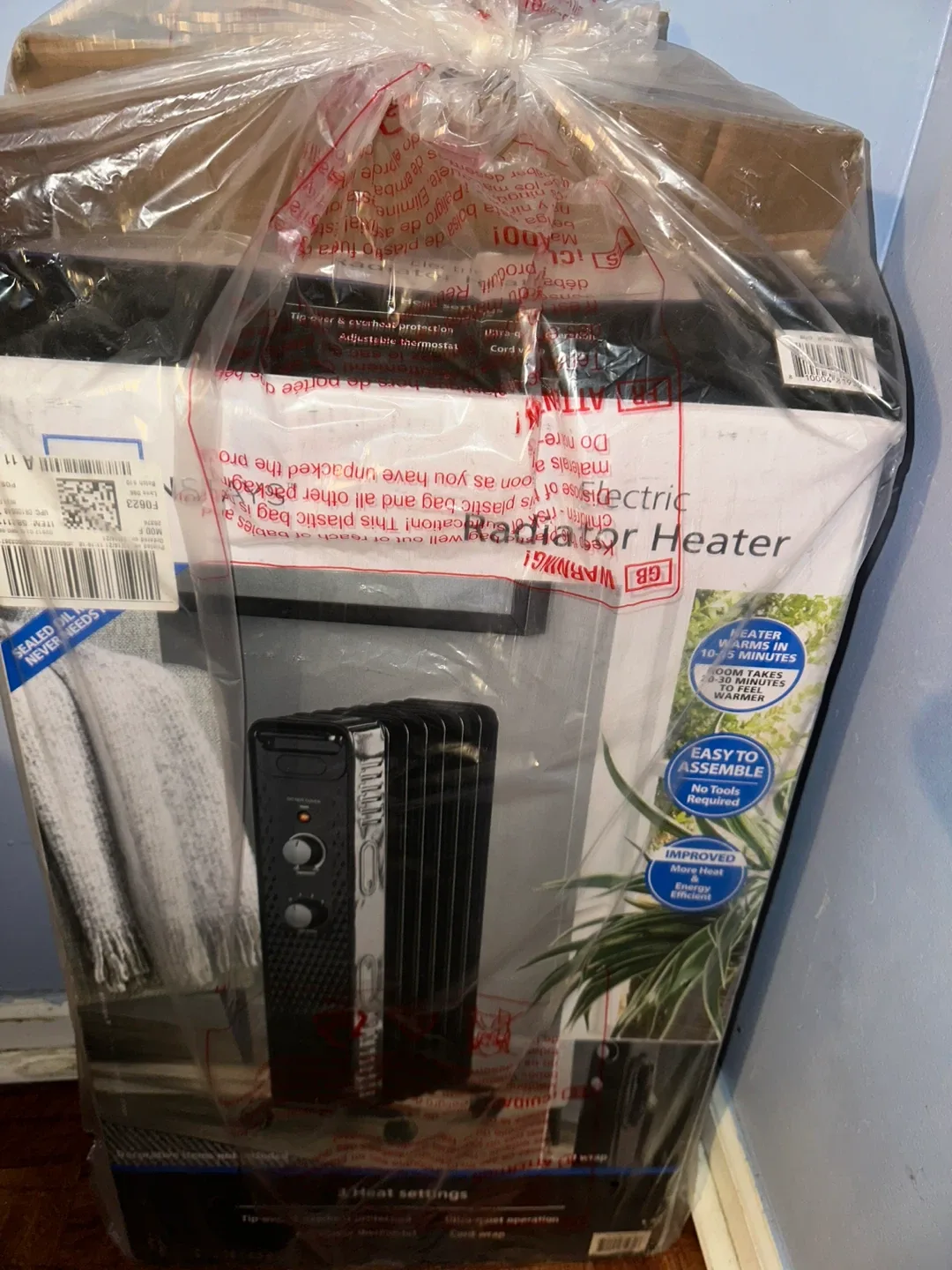 Mainstays Electric Radiator Heater - New in Box! image indicator(2)