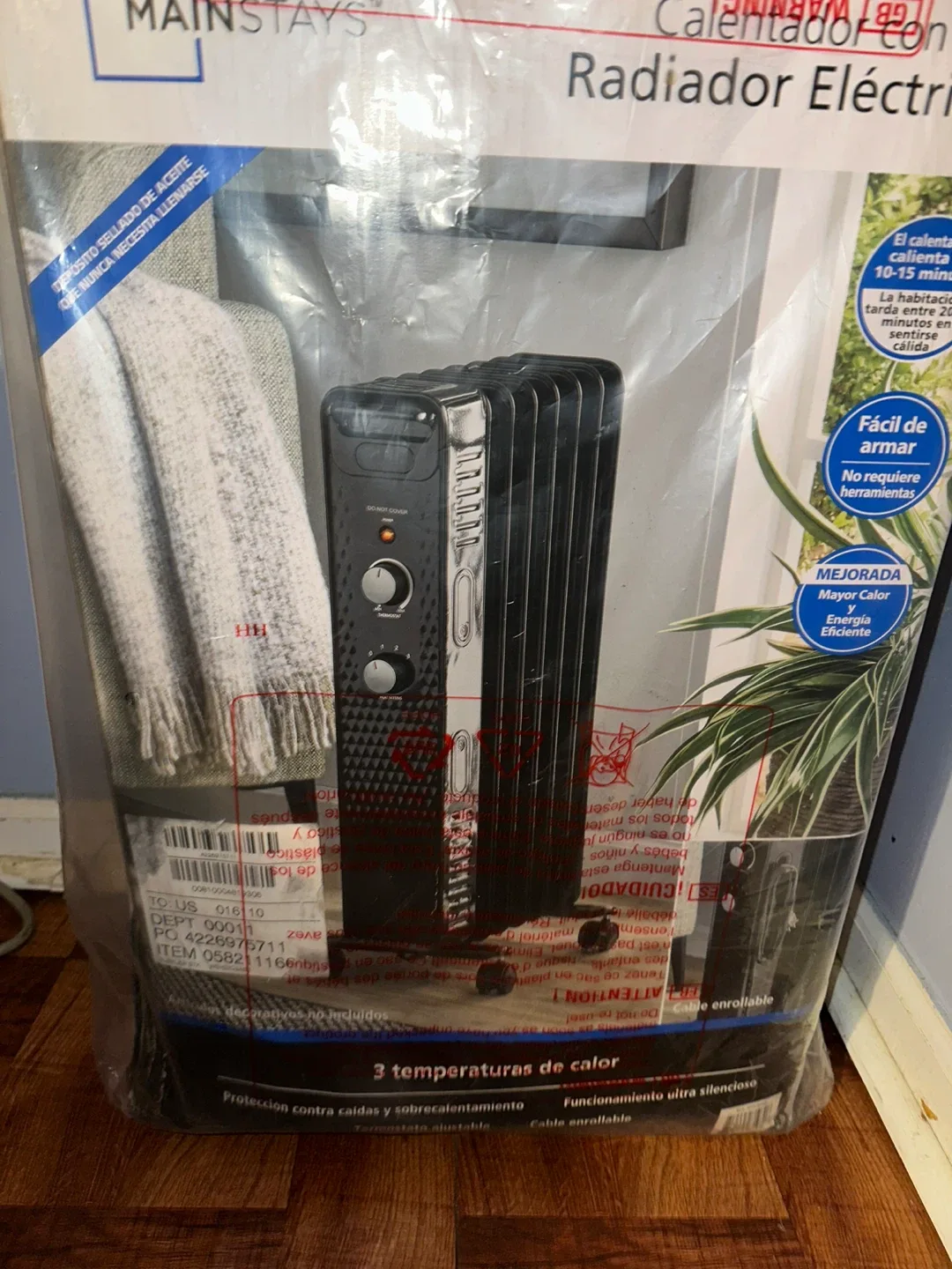 Mainstays Electric Radiator Heater - New in Box!