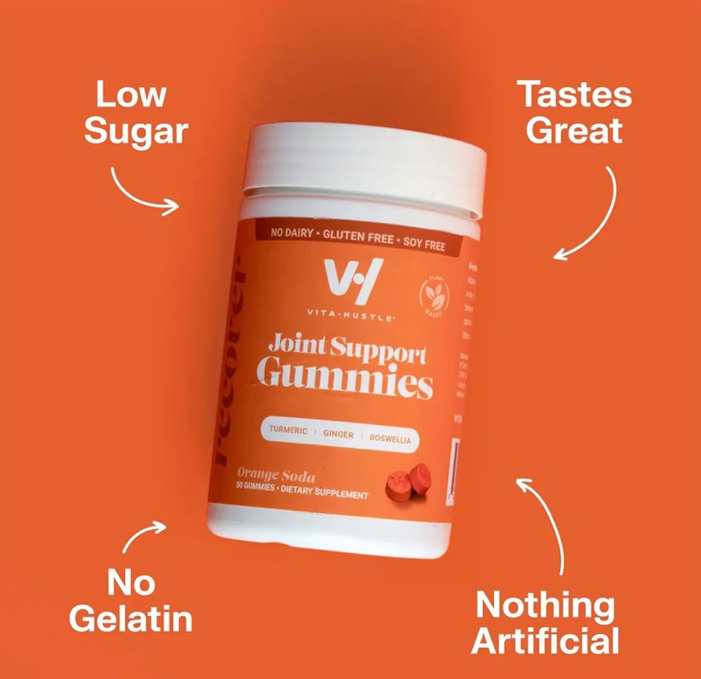 Vita Hustle Joint Support Gummies - Orange Soda Flavor image indicator(2)