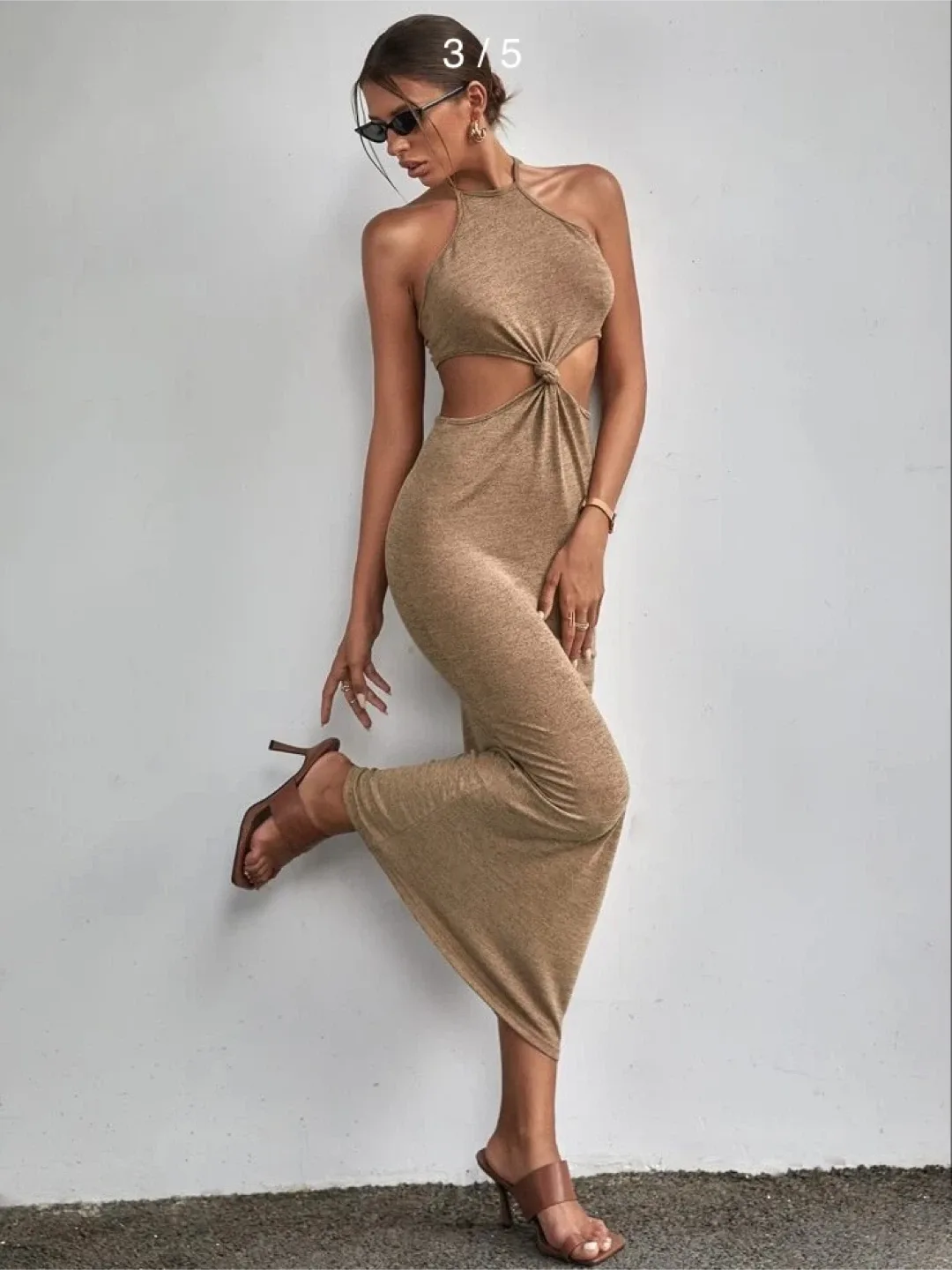 Cut out Tie Back Halter Dress - Size S #Cleanout image indicator(4)