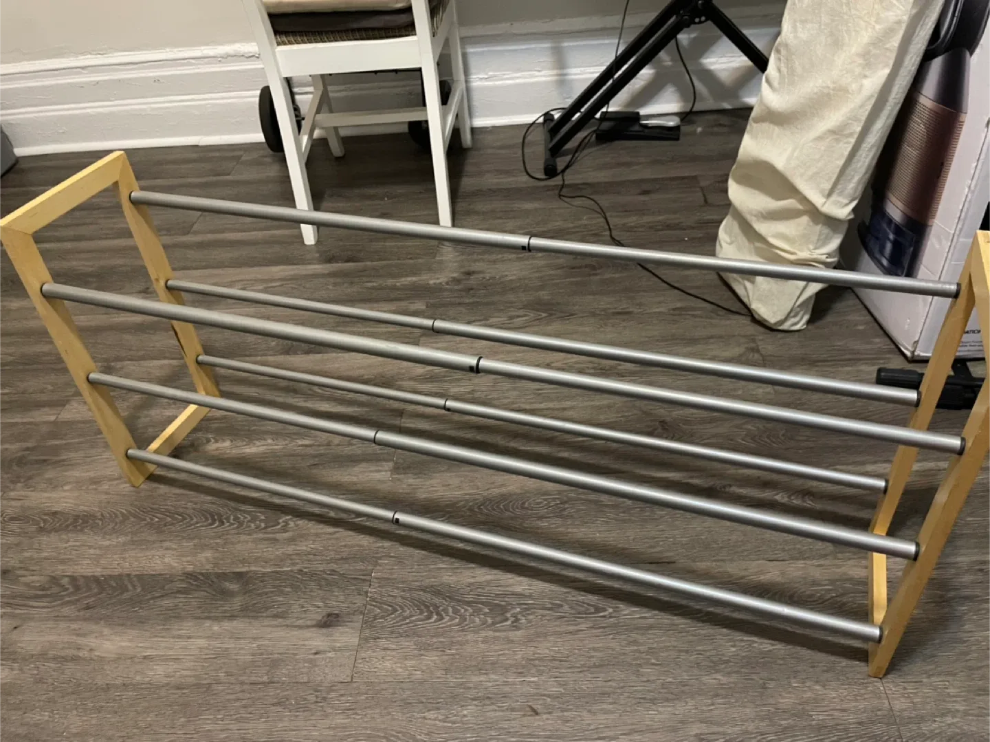 Metal & Wood Shoe Rack #Cleanout image indicator(2)