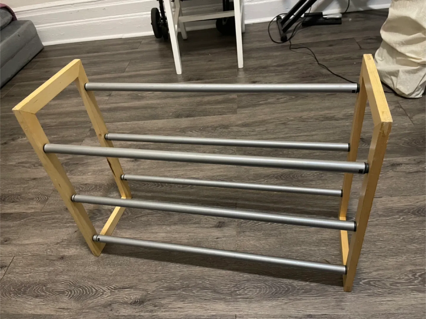 Metal & Wood Shoe Rack #Cleanout