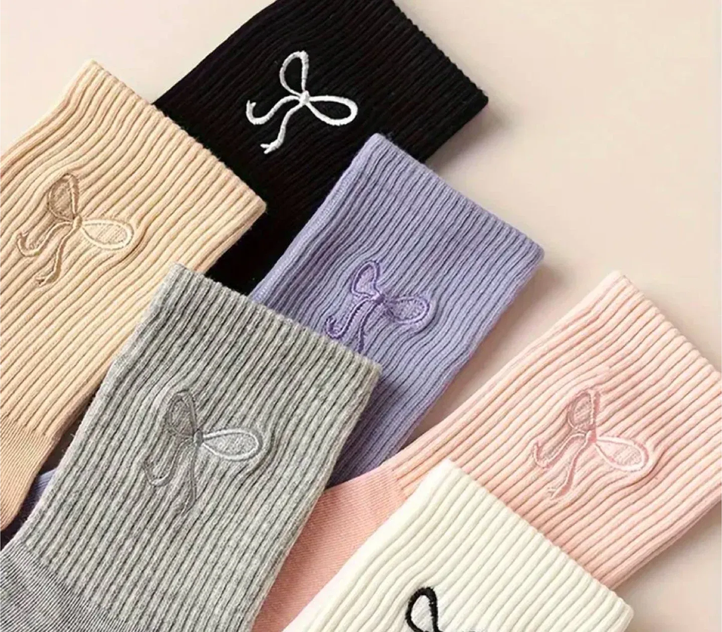 Bow Socks - 6 pairs image indicator(9)