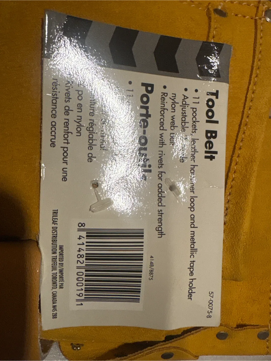 New Yellow Tool Belt with 11 Pockets image indicator(3)