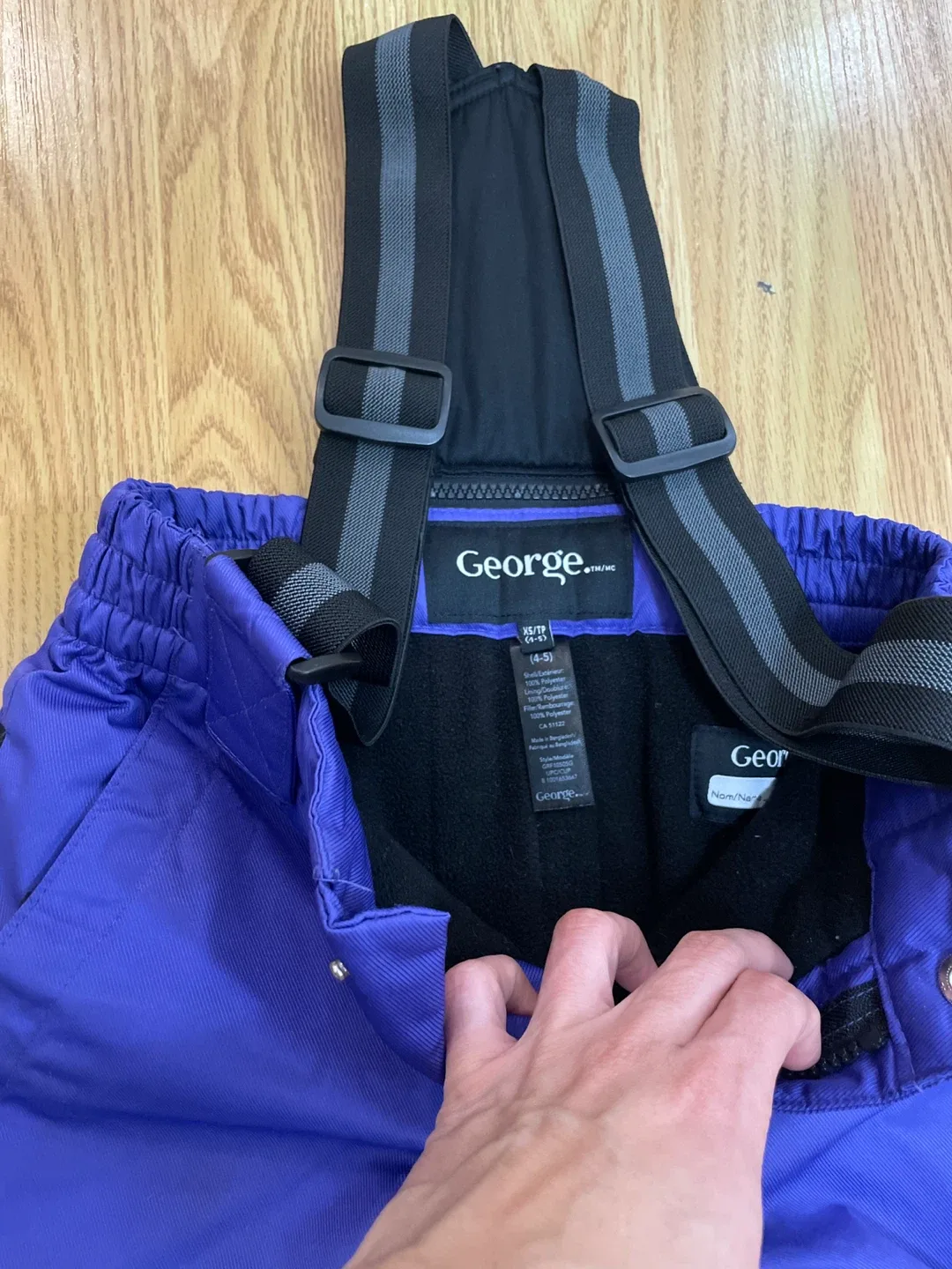 George Purple Snow Pants - XS (4-5) #Cleanout image indicator(2)