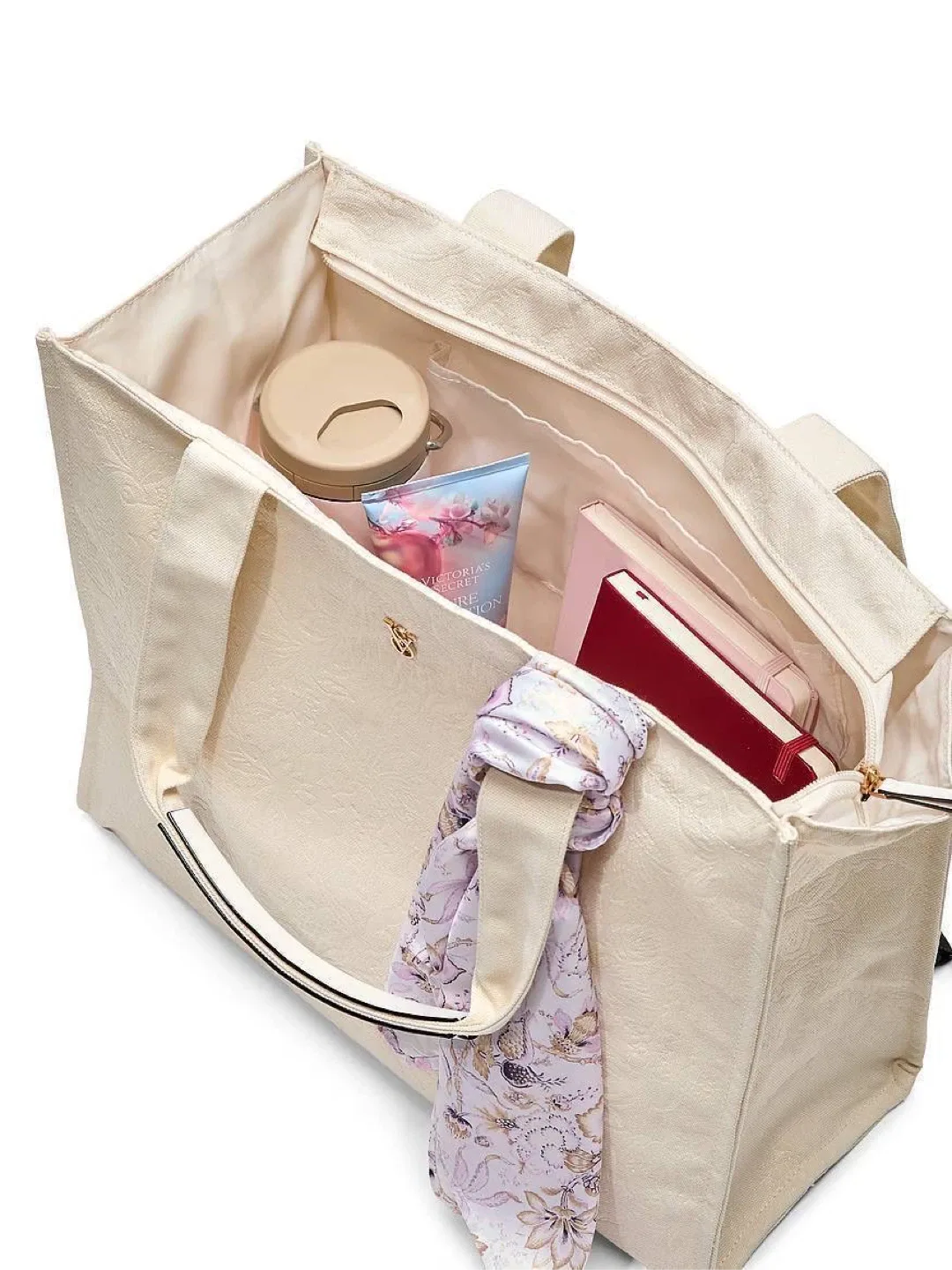 Floral-Embossed Tote Bag , Victoria Secret image indicator(2)