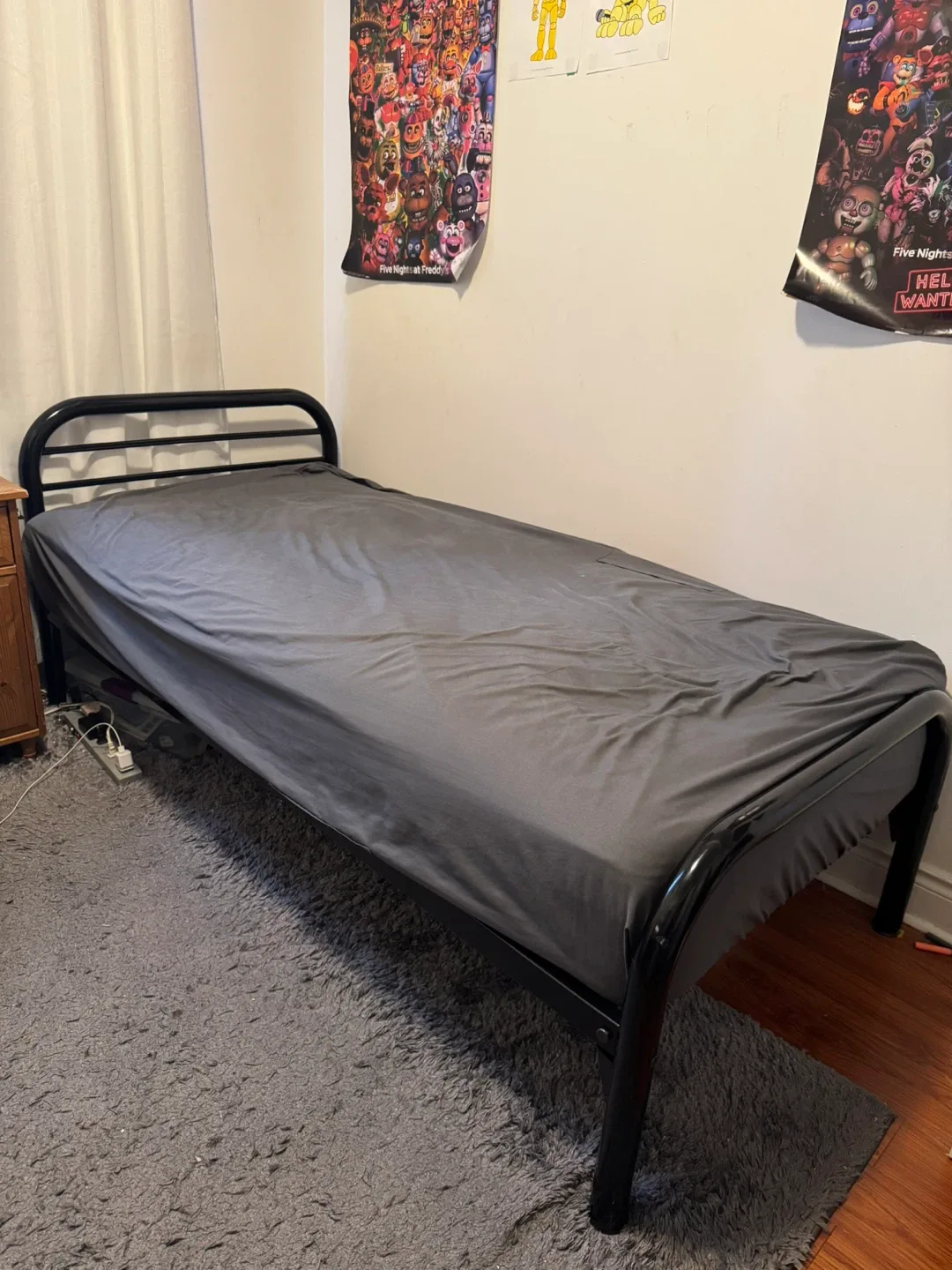 Black Metal Bed Frame - Single