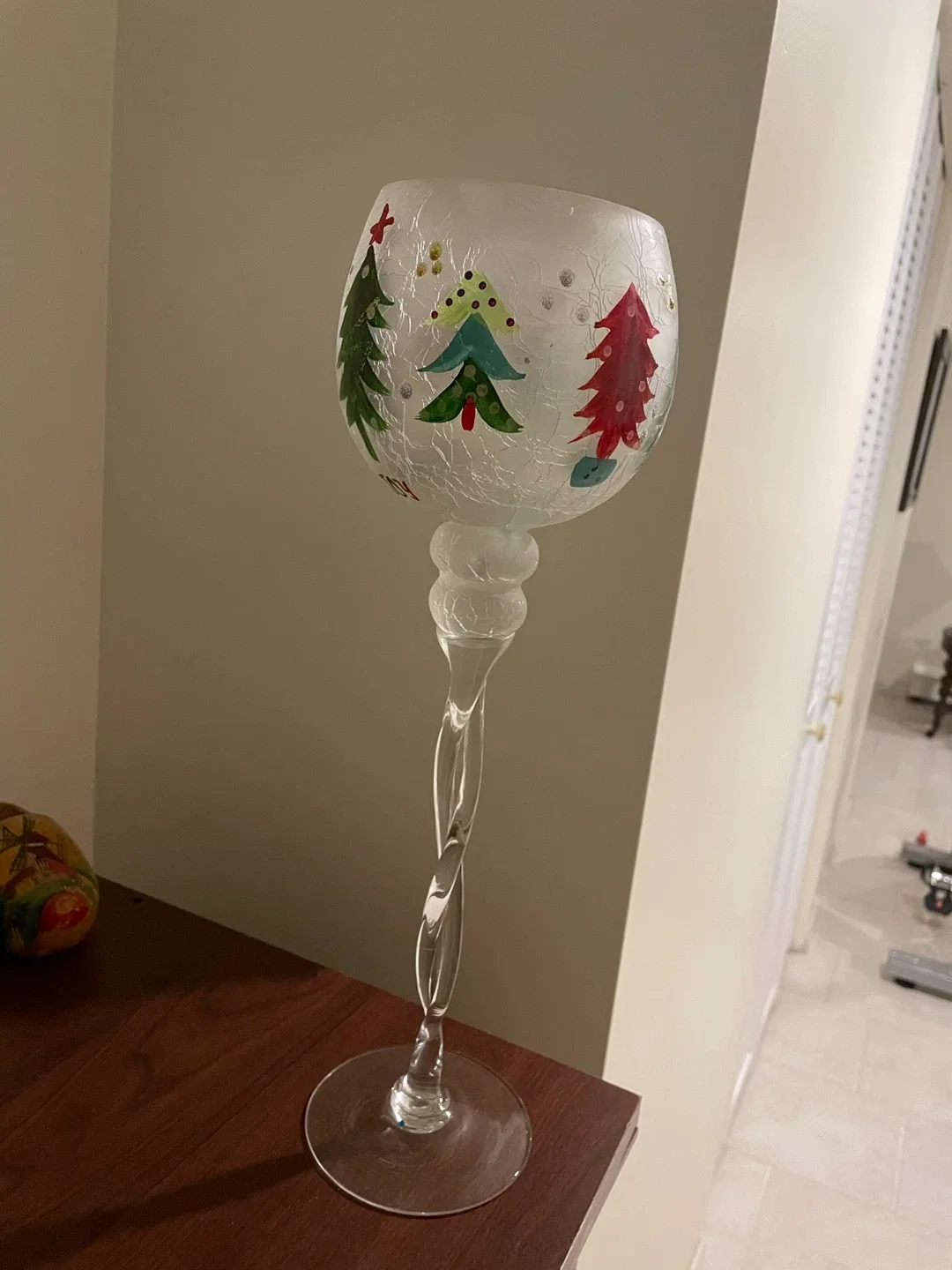 #cleanout Christmas Candle Holder