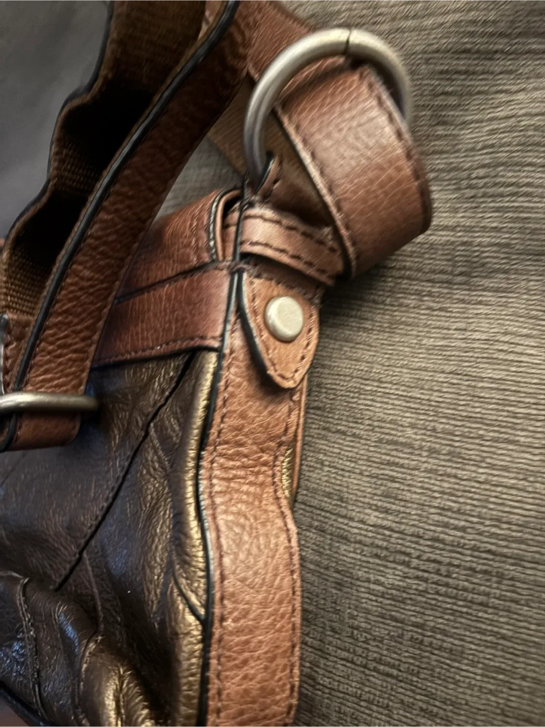 Fossil Brown Leather Crossbody Bag image indicator(5)