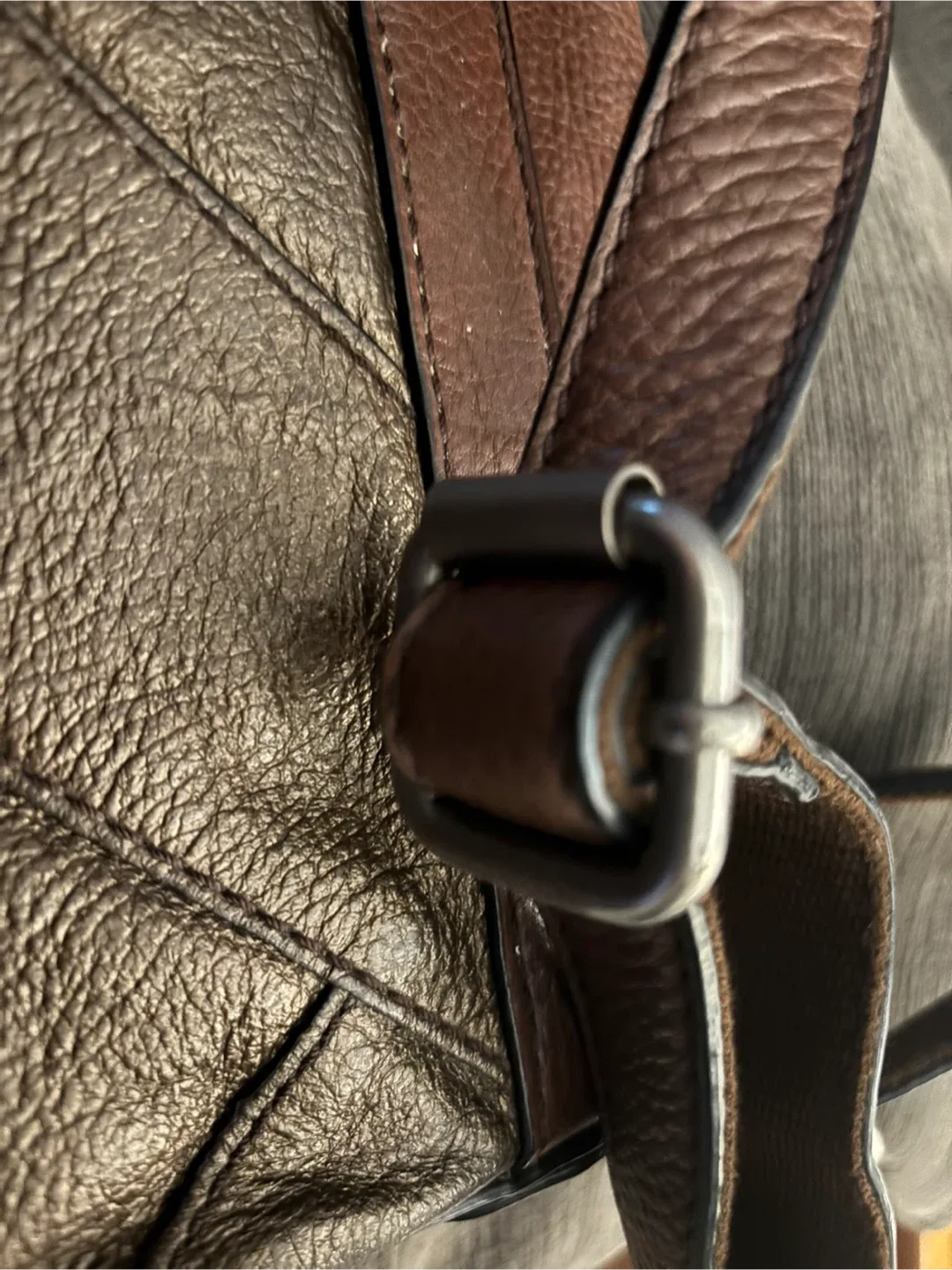 Fossil Brown Leather Crossbody Bag image indicator(4)