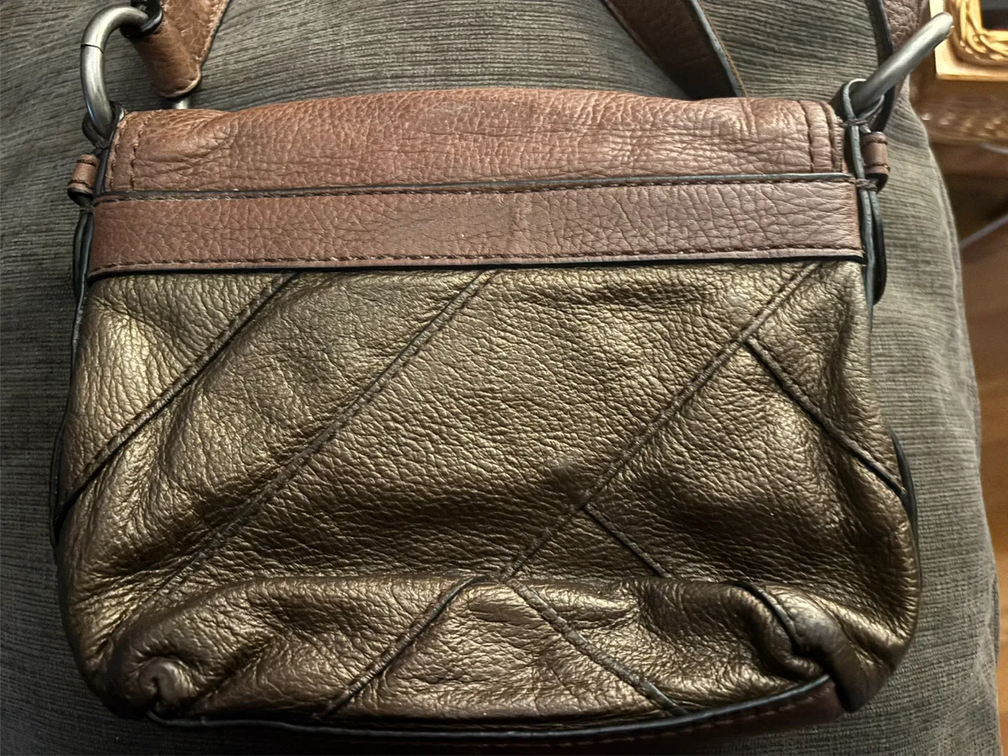 Fossil Brown Leather Crossbody Bag image indicator(3)