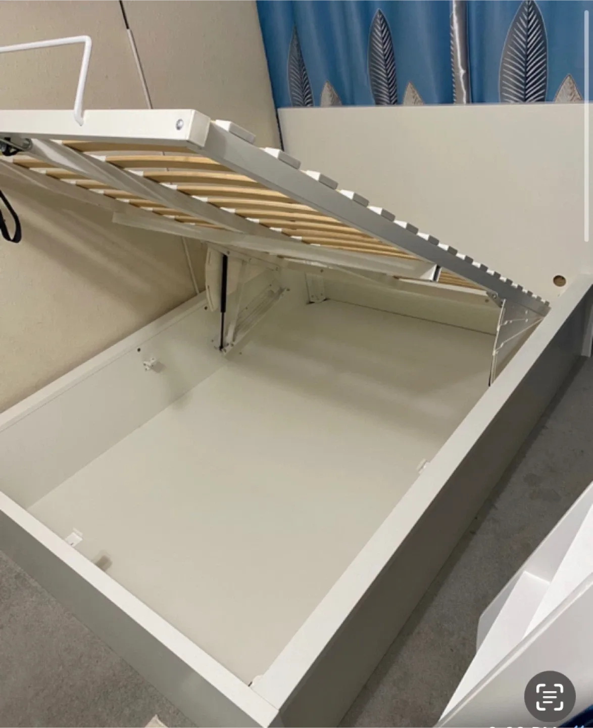 IKEA Malm White Pull-Up Storage Bed