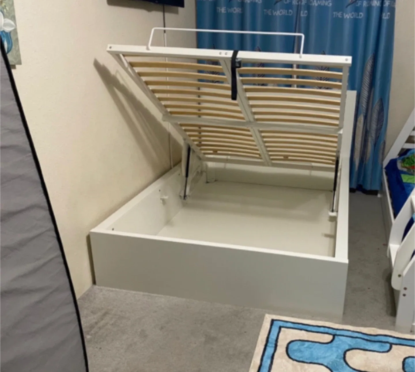 IKEA Malm White Pull-Up Storage Bed image indicator(6)