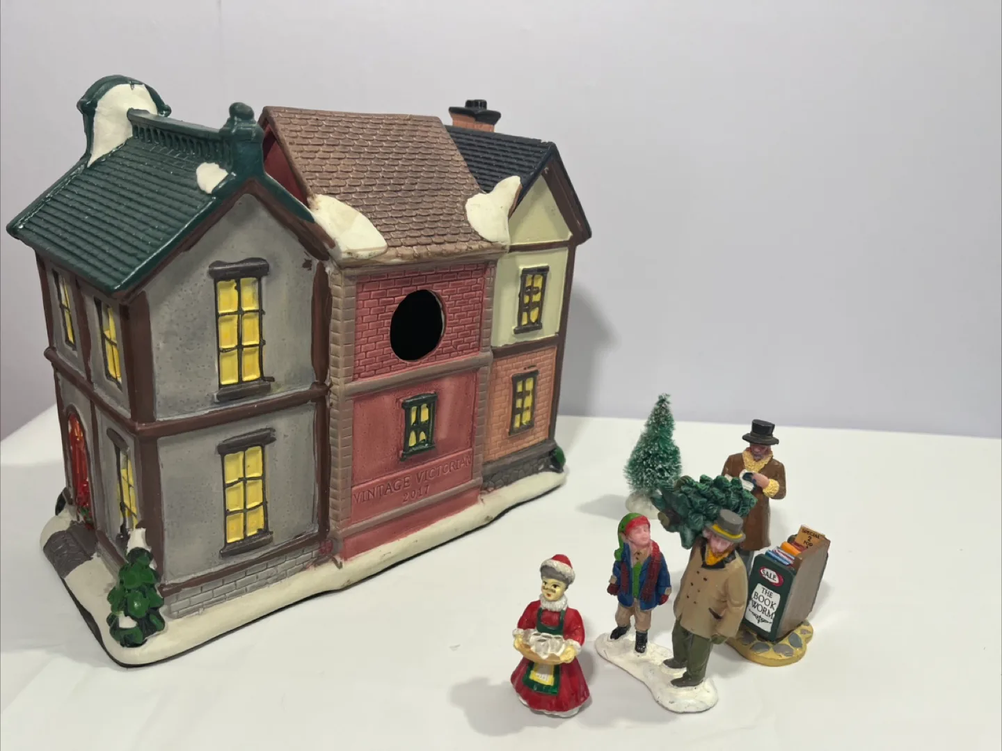 Christmas Village Florist Cafe Bookstore Vintage image indicator(4)