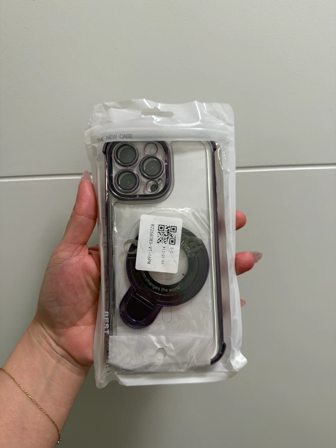 New iPhone 16 Pro Max Clear Purple Case - photo 4