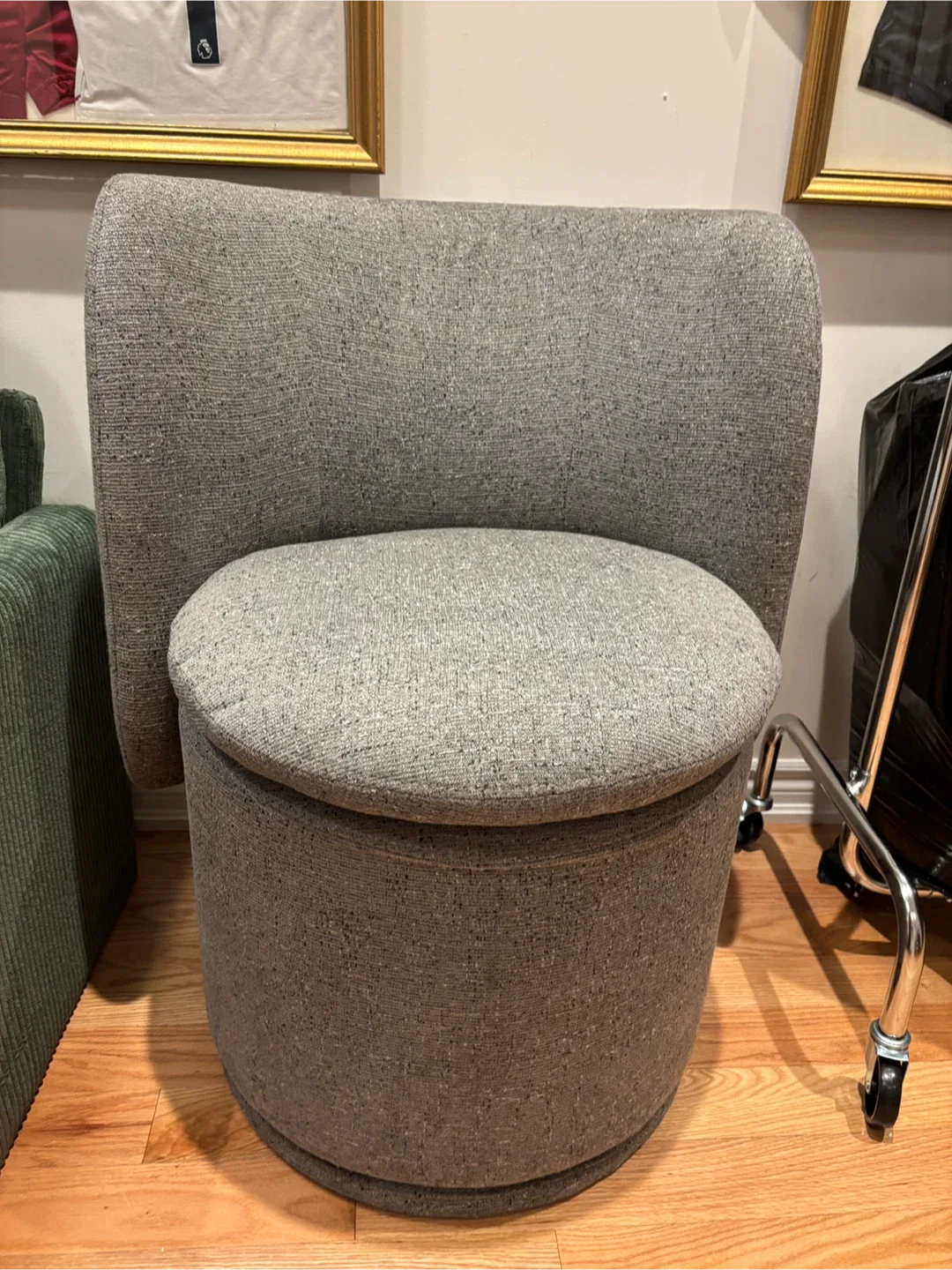 Grey Swivel Chair