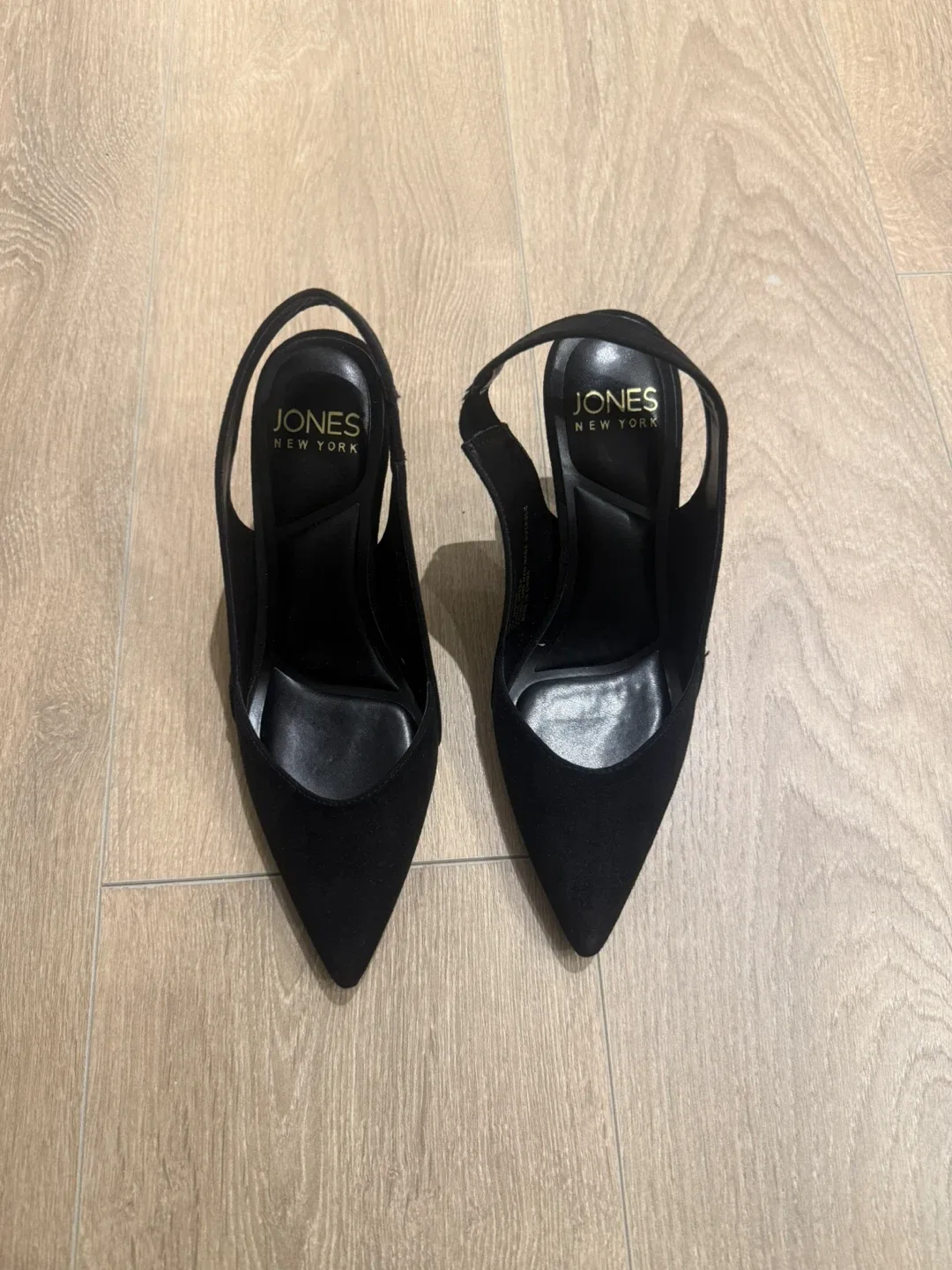 Jones New York Black Slingback Heels