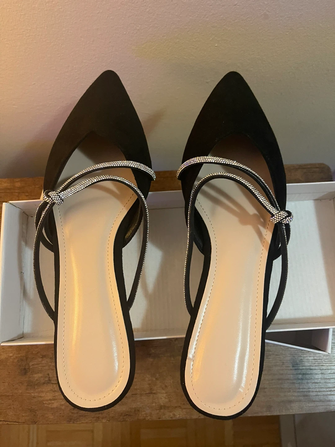 Black Pointed Mules - Size 42 - photo 2