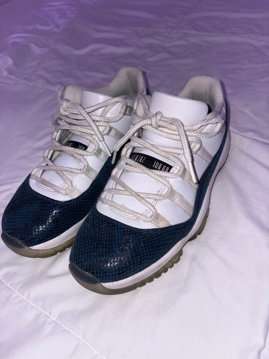 Jordan 11 Retro Low ‘Navy Snakeskin’ 10 $180 used - photo 2