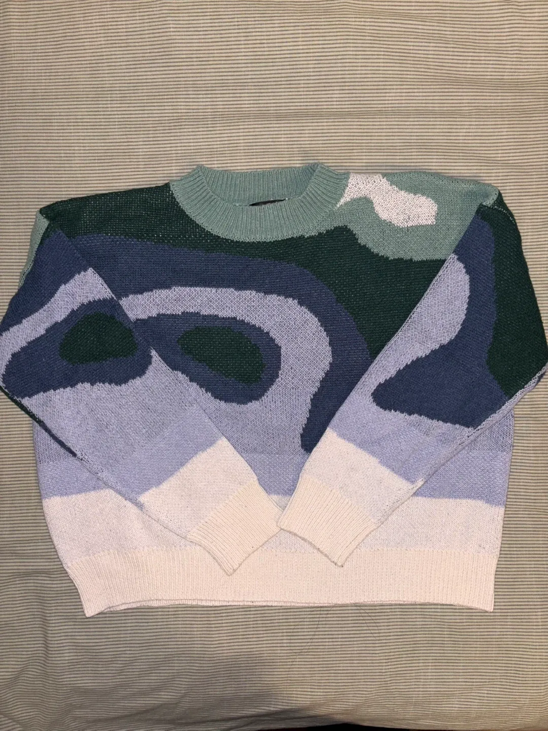 Abstract Pattern Knit Sweater