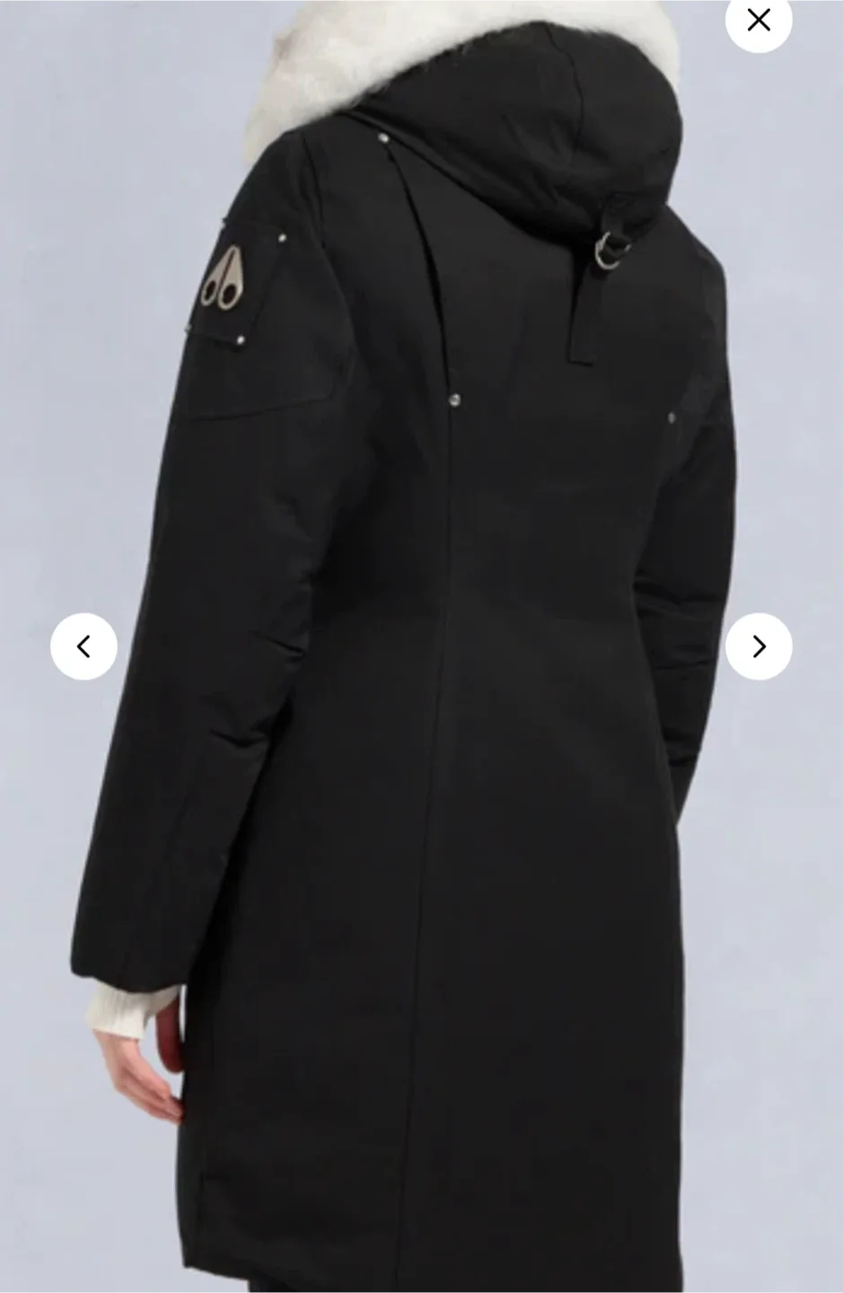 Moose Knuckles Black Down Parka