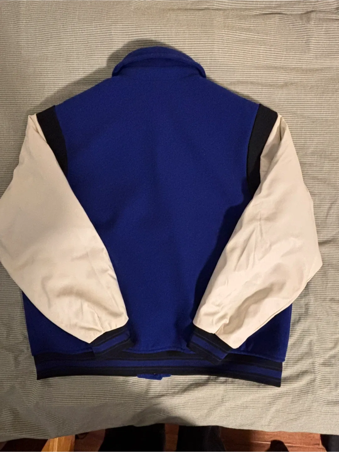 H&M Blue Baseball Varsity Jacket image indicator(2)