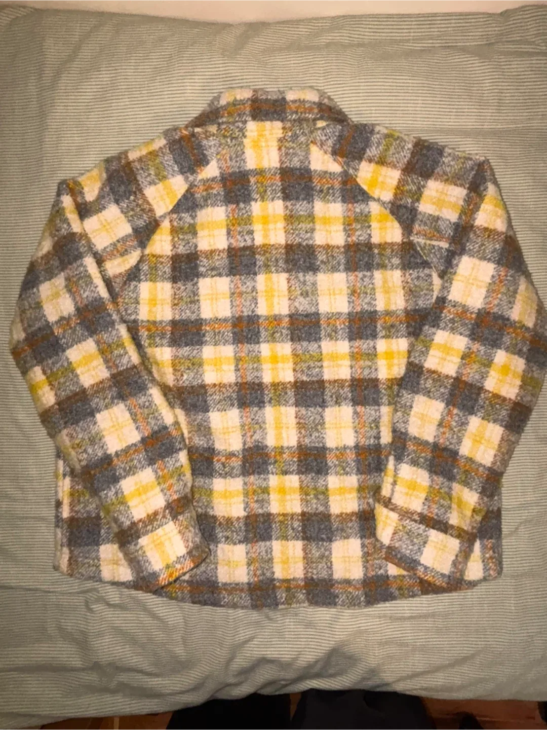 GAP Plaid Wool Blend Zip-Up Jacket image indicator(2)