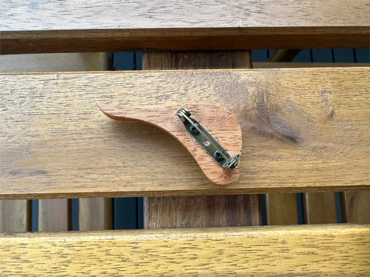 Handmade Wooden Pin & Whale Keychain image indicator(3)