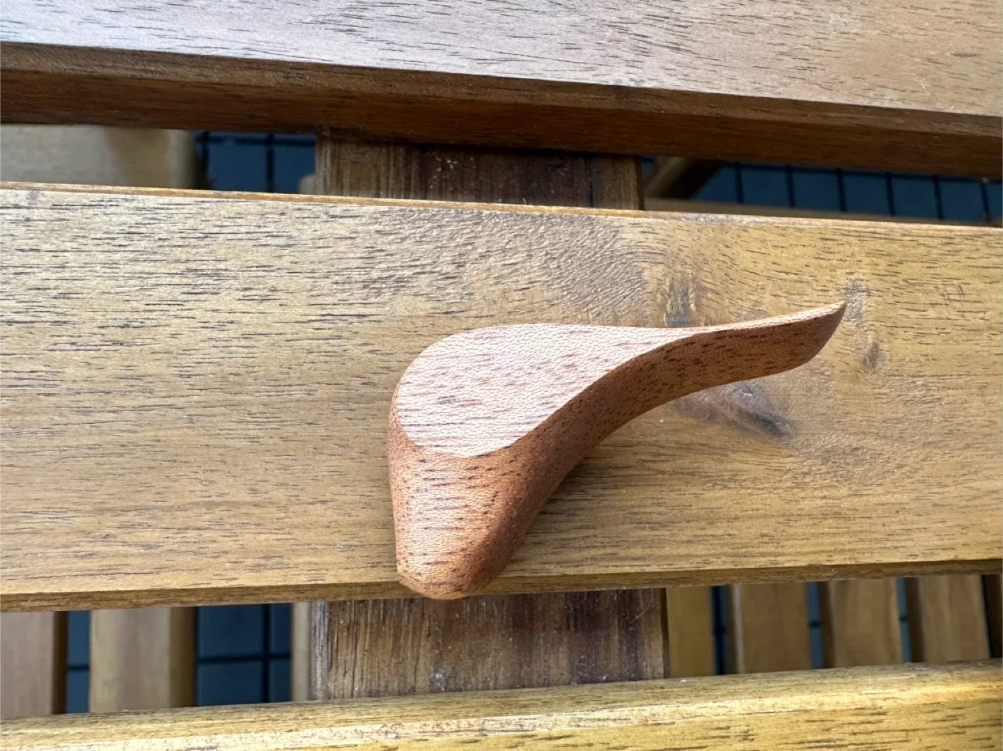 Handmade Wooden Pin & Whale Keychain image indicator(2)