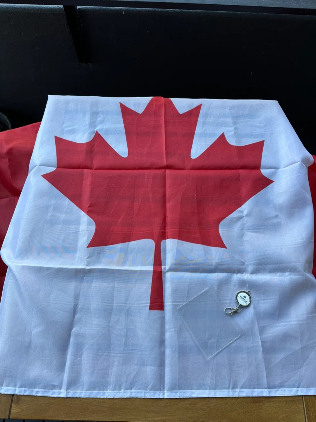 Whistler Blackcomb Keychain and Canadian flag