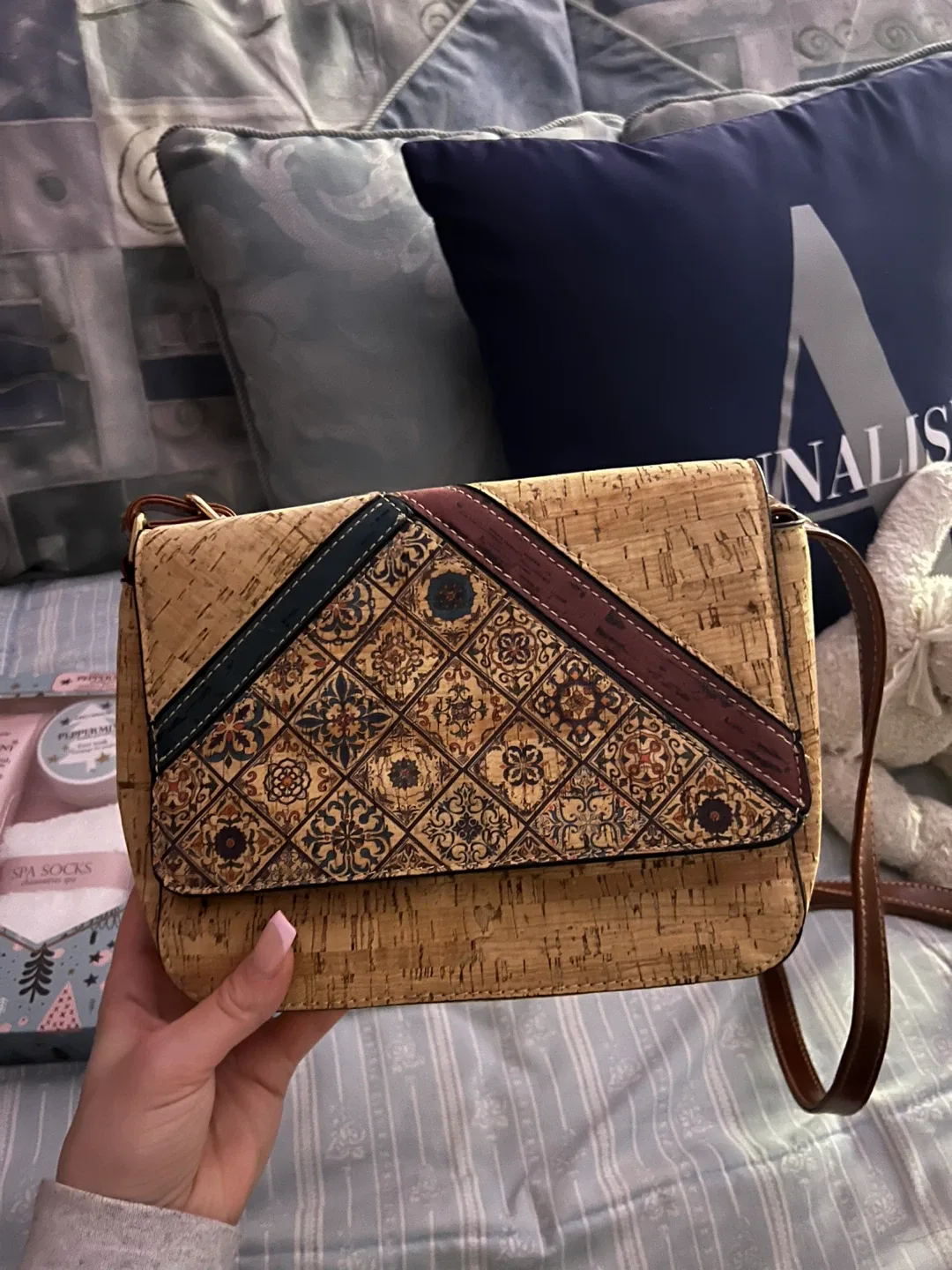 Brown Cork Crossbody Bag from Portugal!