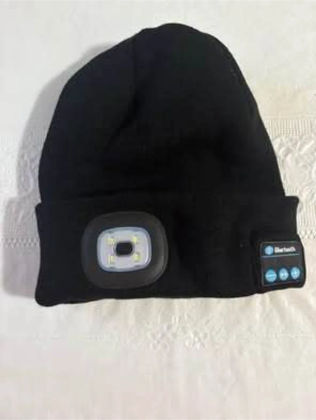 Bluetooth rechargeable LED hat (Never used) image indicator(2)