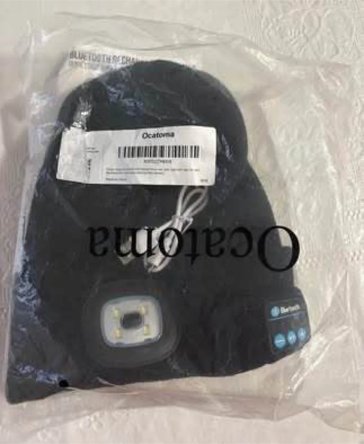 Bluetooth rechargeable LED hat (Never used) image indicator(7)