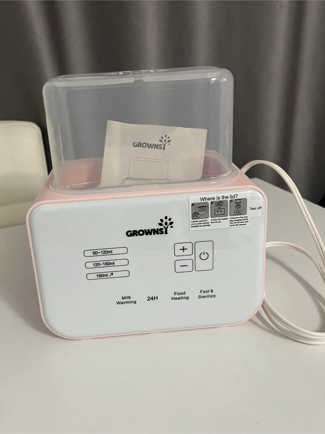 New GROWNSY Milk Warmer - Fast & Sterilize