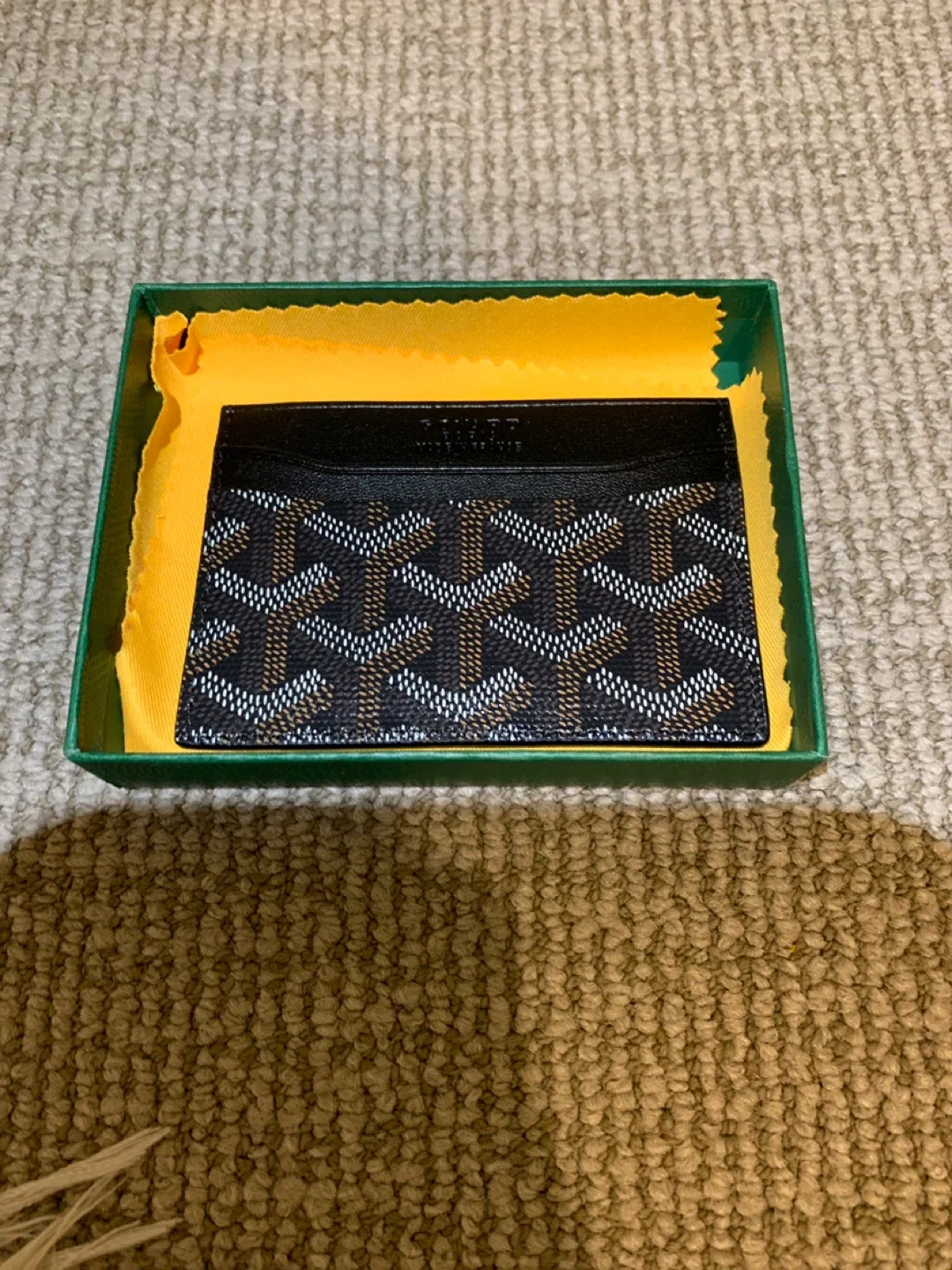 Goyard Black Card Holder - Like New!