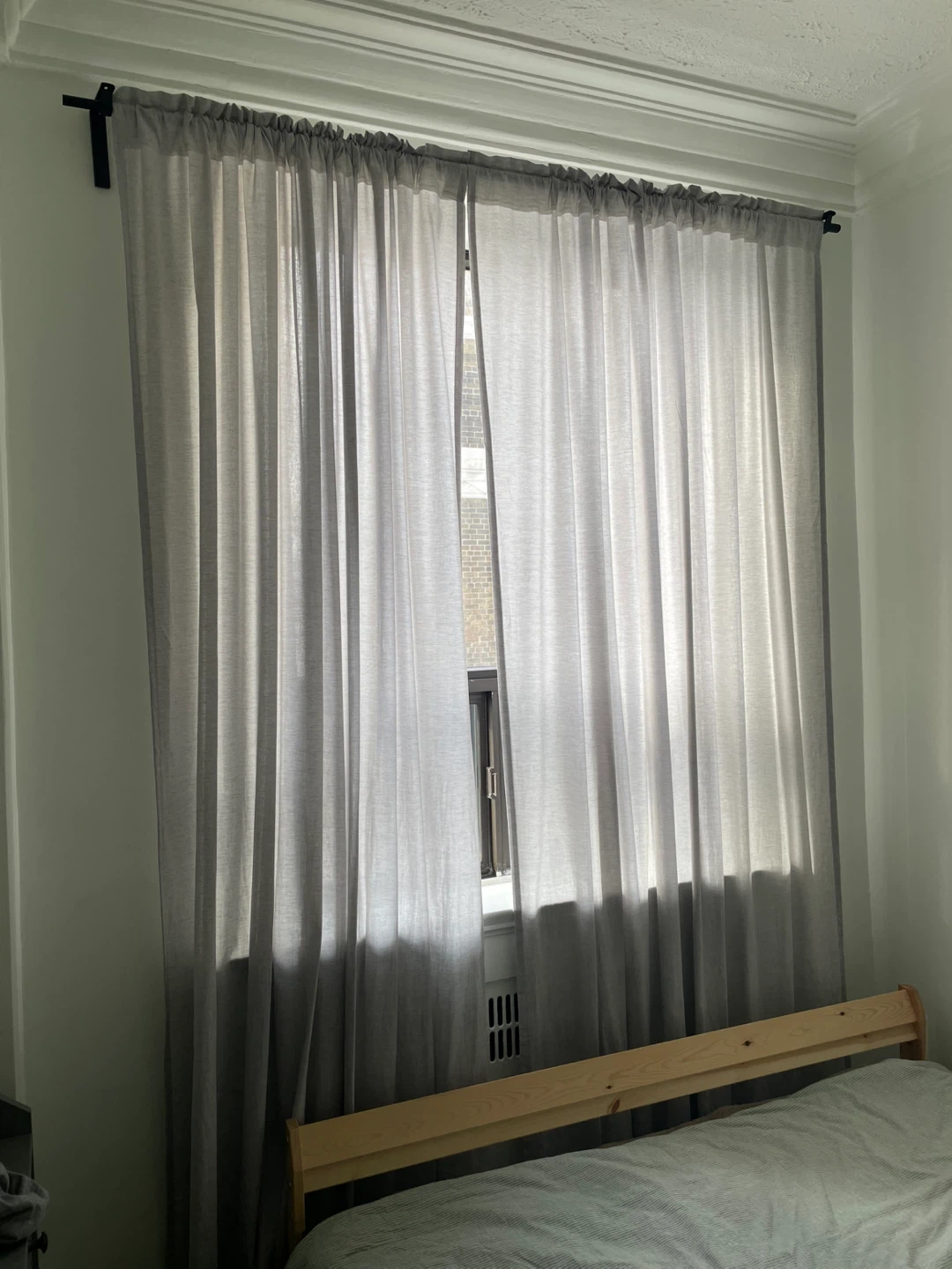 Ikea gray curtains