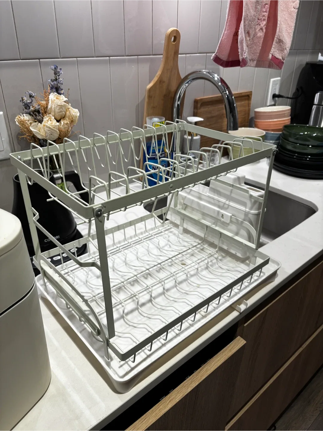 White Dish Drying Rack