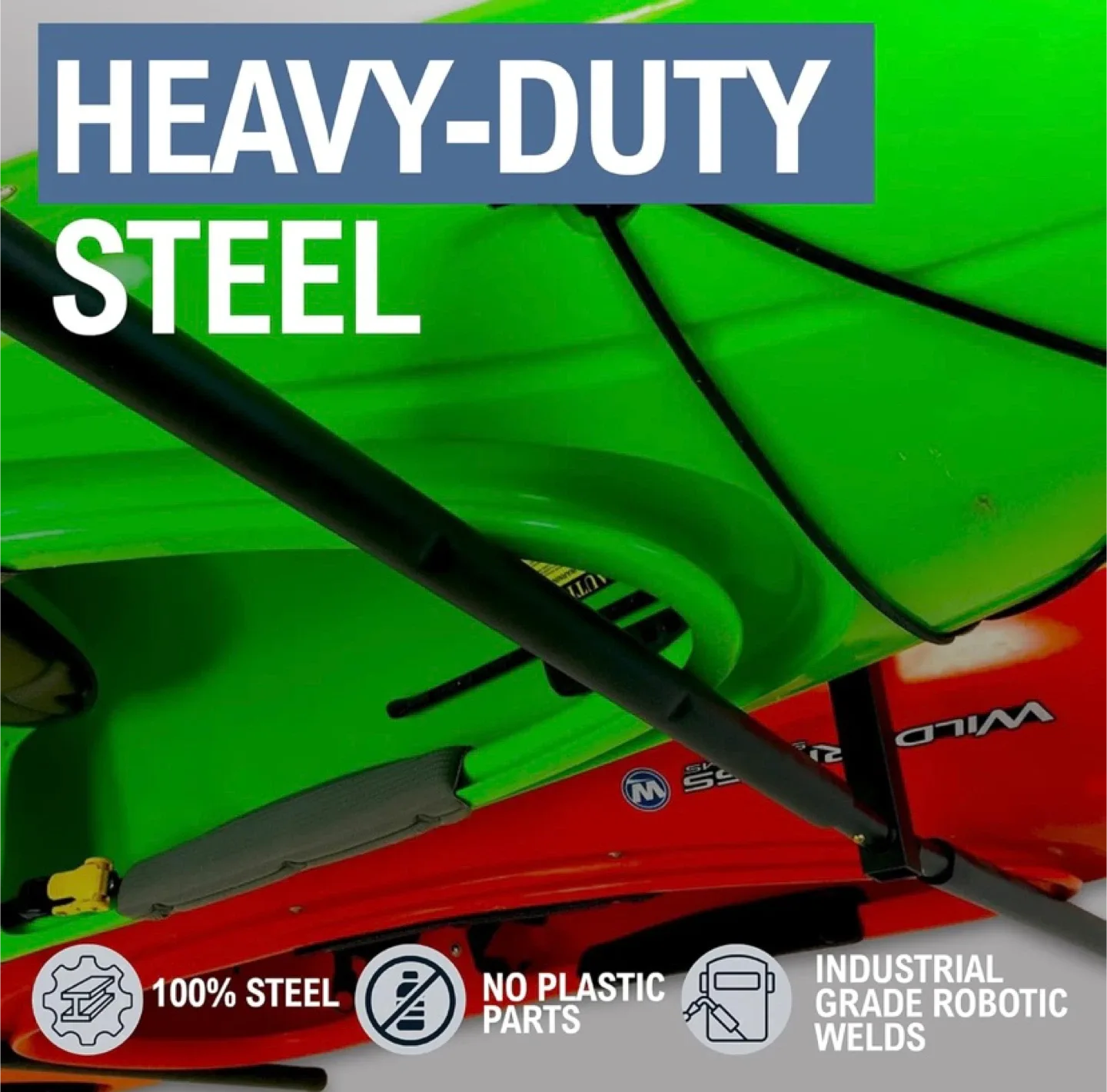 New 2 Kayak Ceiling Rack Store Your Board image indicator(4)