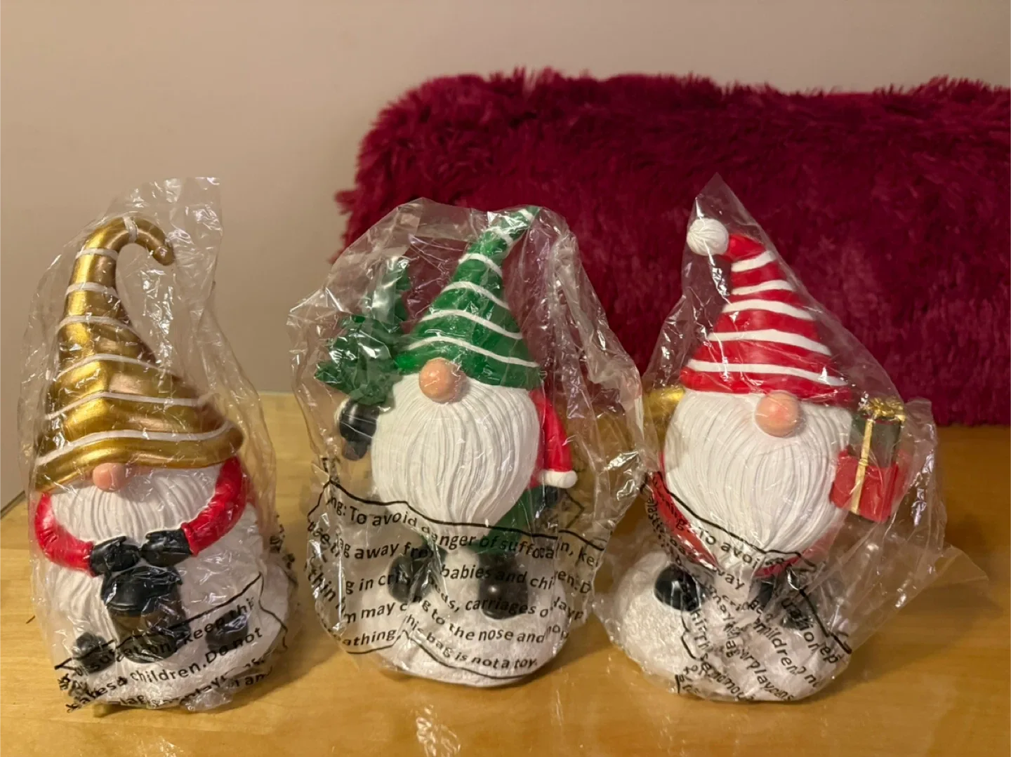 Set of 3 Christmas Gnome Figurines image indicator(3)