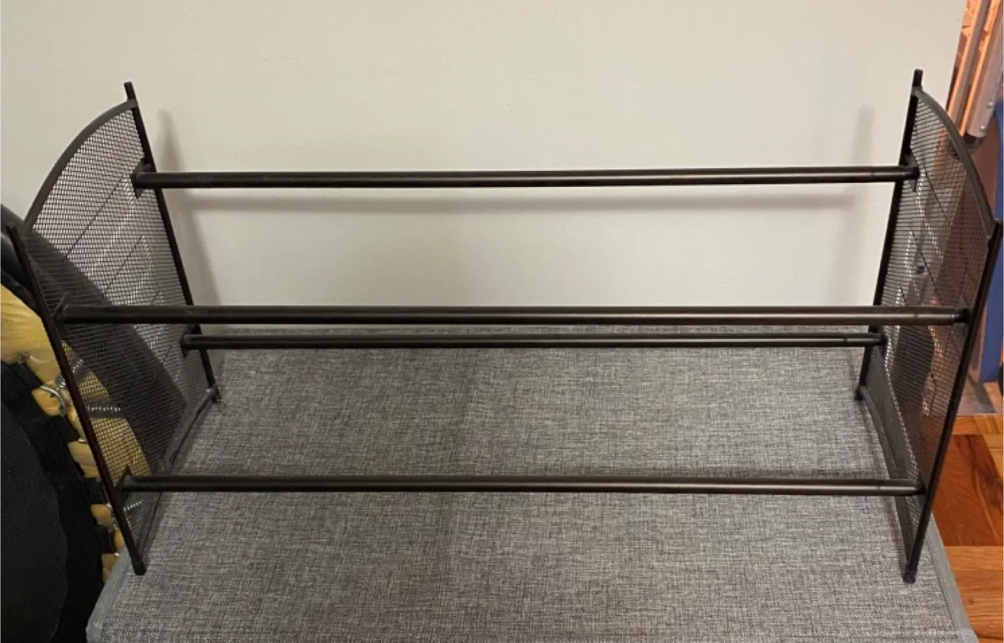 Black Metal Shoe Rack