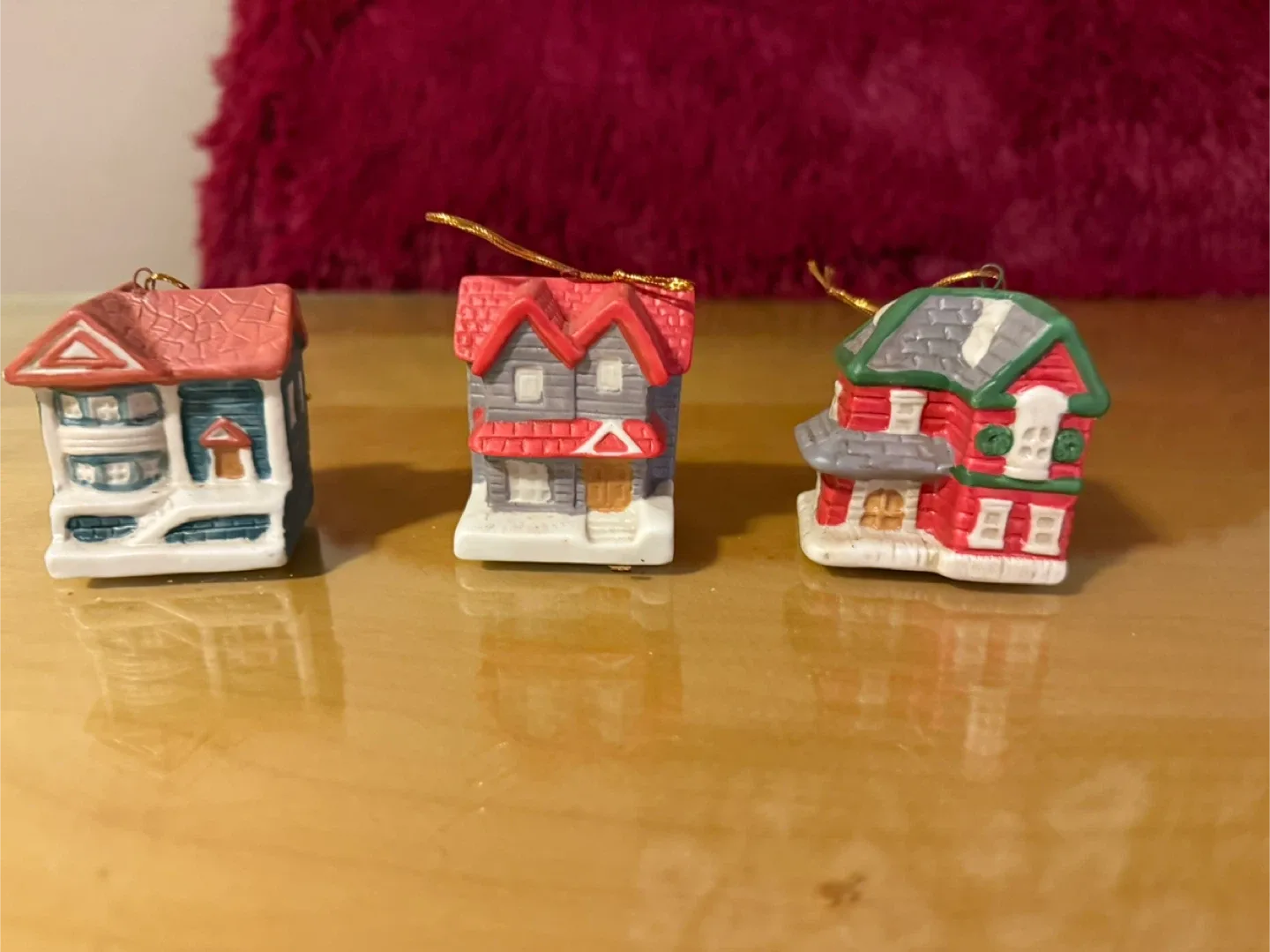 Holiday Collection Village House Ornaments - 12 pc set image indicator(2)