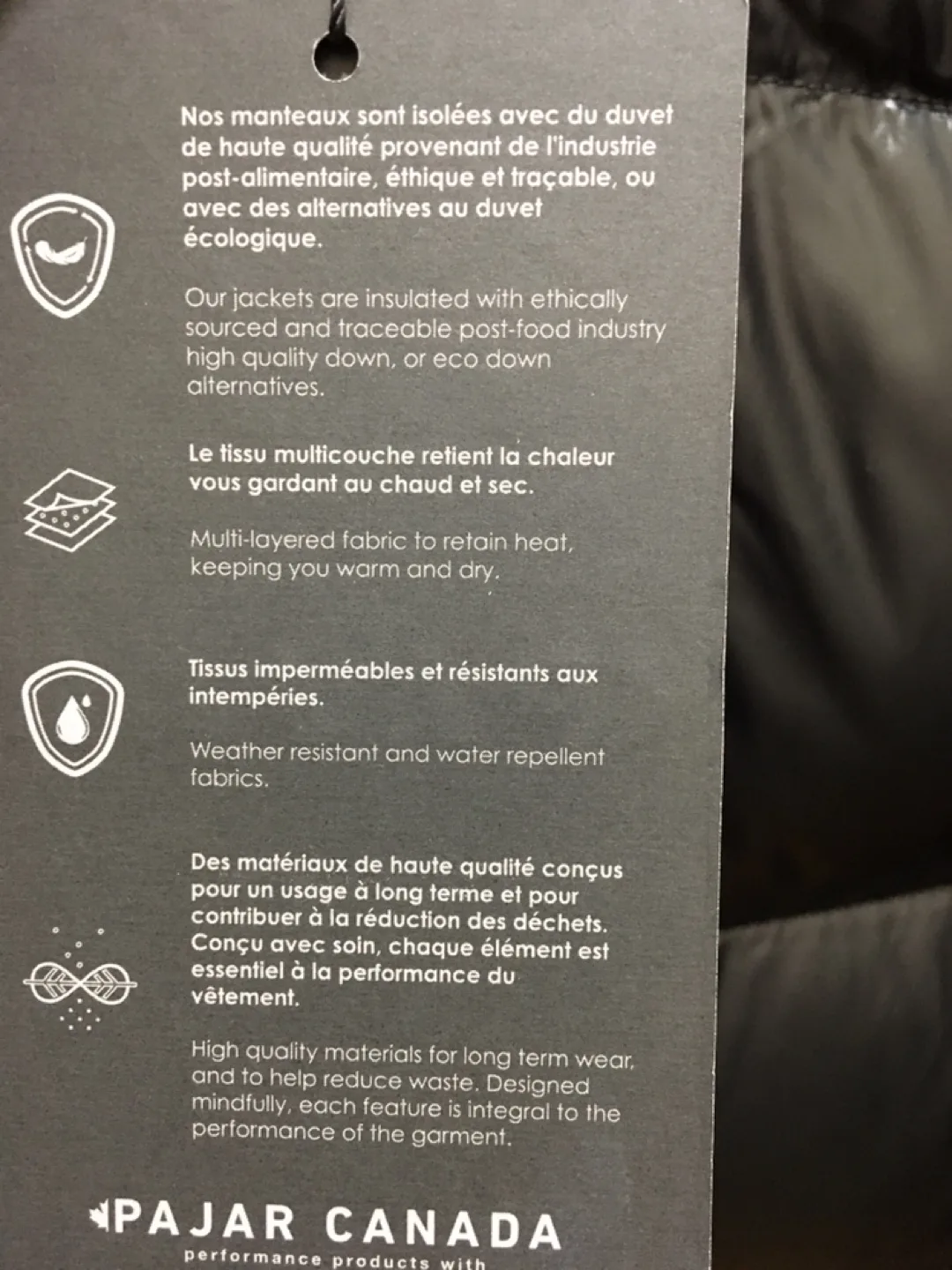 Pajar Black Puffer Jacket image indicator(5)