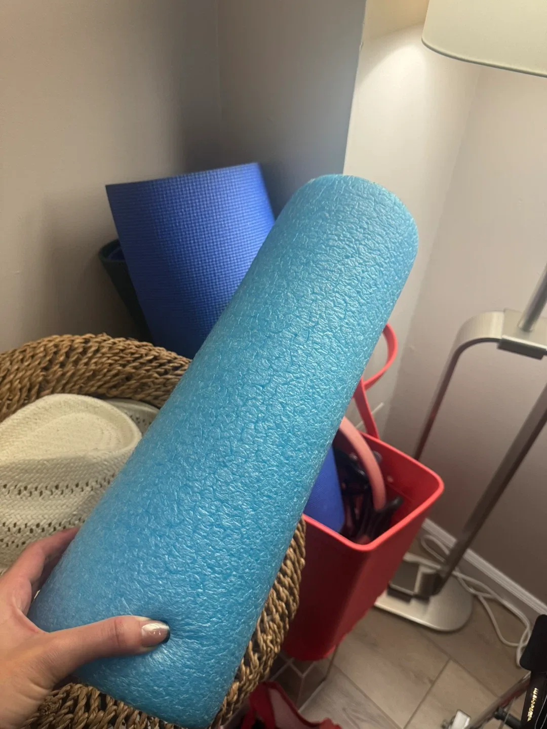 Light Blue Foam Roller #cleanout