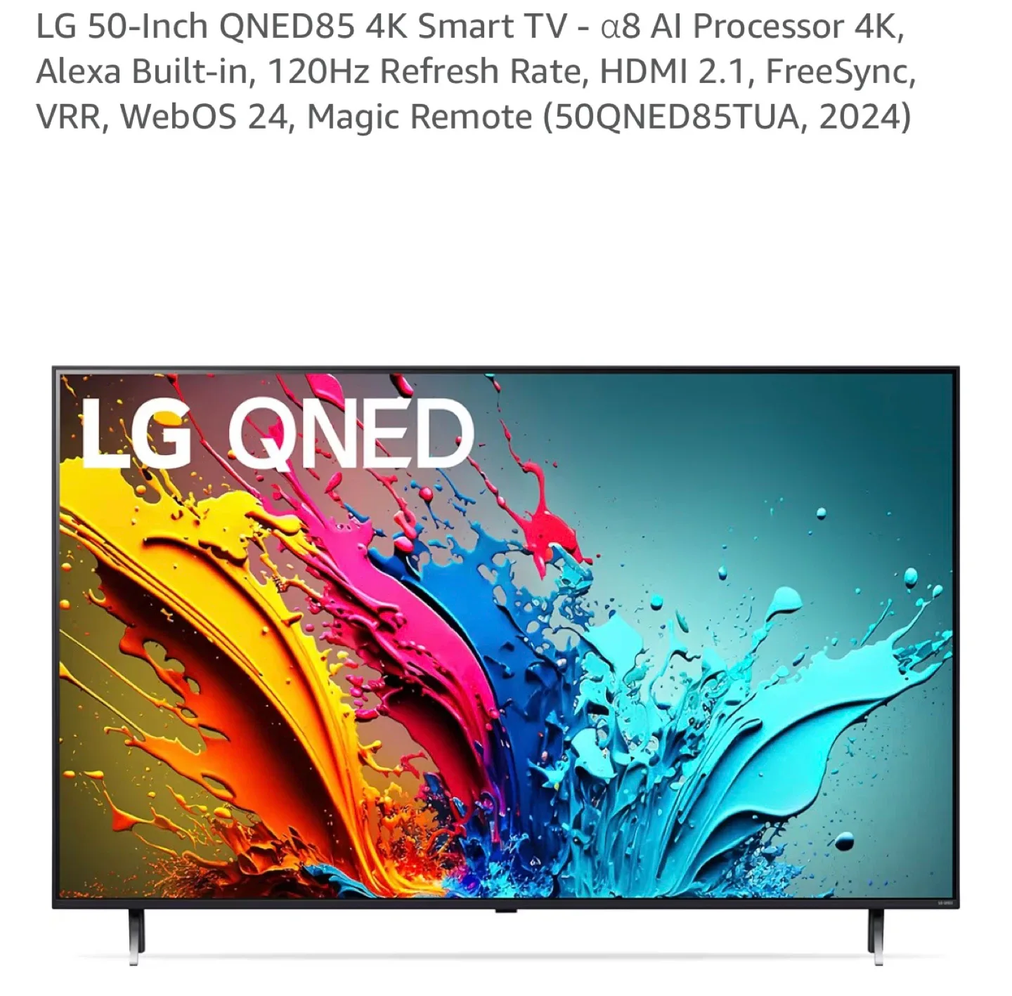 LG QNED85 50” 4K Smart TV