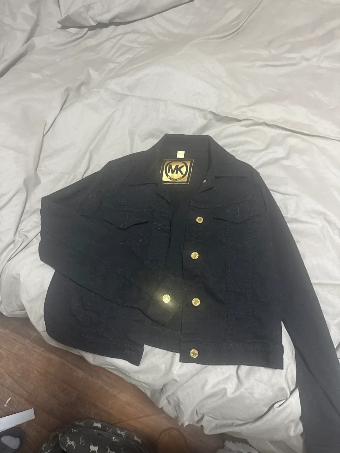Michael Kors Black Denim Jacket
