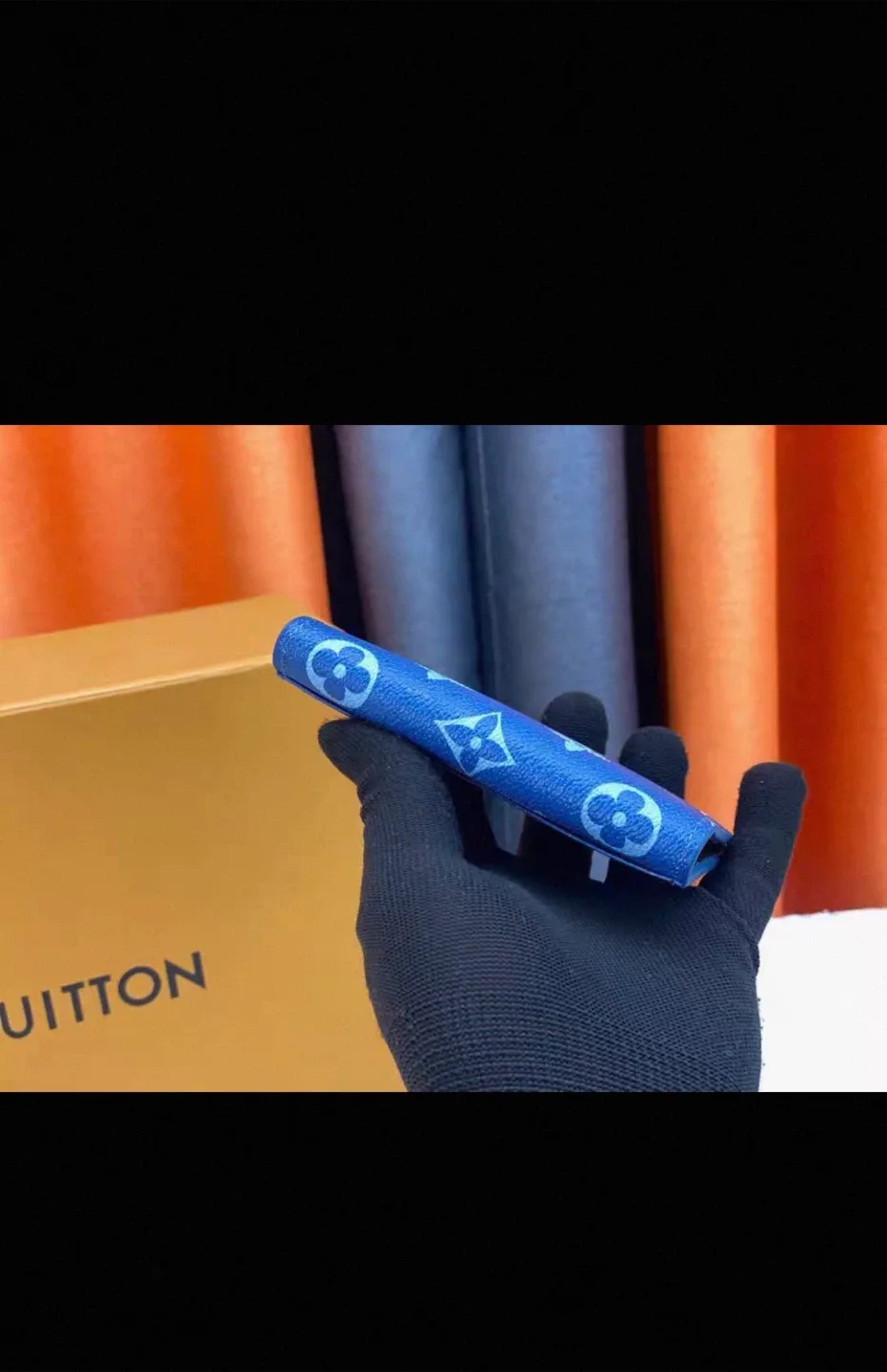 Louis Vuitton Blue Leather Wallet image indicator(3)